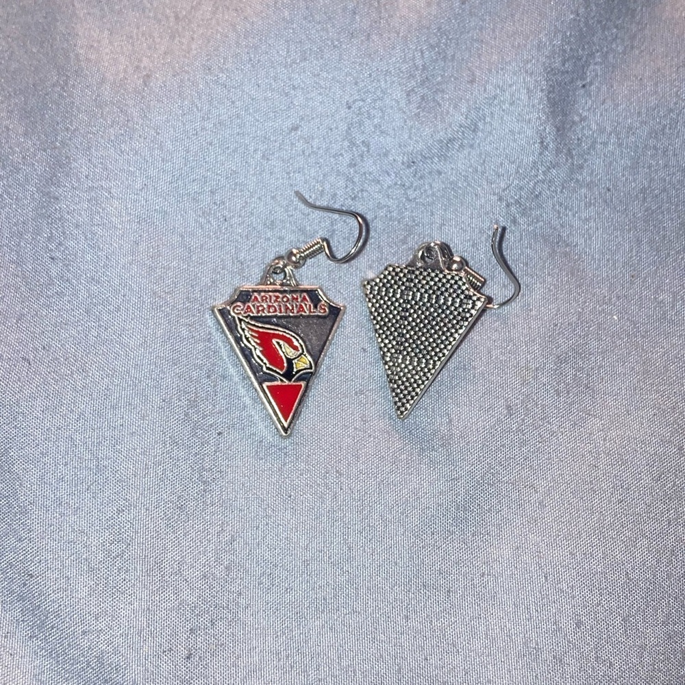 Arizona Cardinals Logo Drop Earrings - Women Jewelry